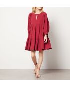 Bordeauxrode jurk van Aerys