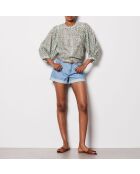 Blauwgroen overhemd met print Vaiana