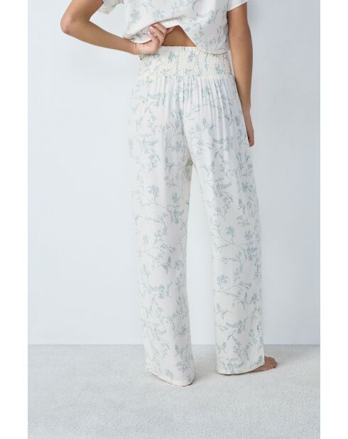 Reese blauwgroene broek met print