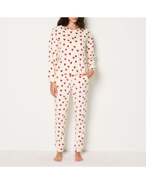 Pyjama deux pièces Gisette rouge