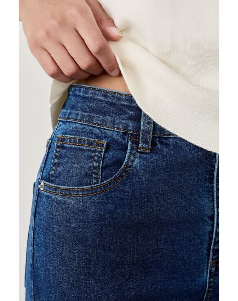 Slim koningsblauwe broek