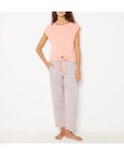 Pfirsichfarbenes T-Shirt Ohani