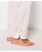 Tiger Jacquard linnen broek