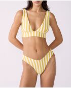 Caletto sonnengelber Triangel-BH ohne Bügel und ohne Schale