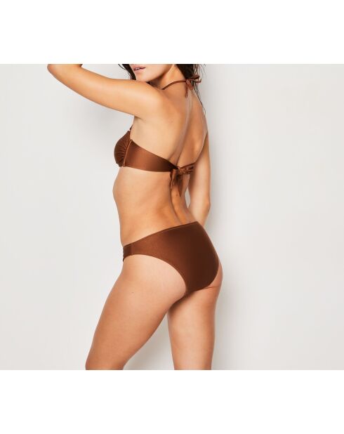 Wendy bruin Capsule bikinibroekje