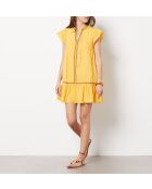 Aja jurk met boterbloemenborduursel