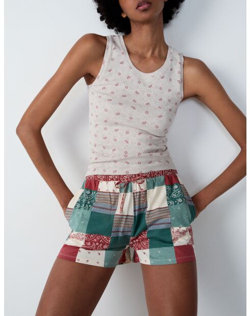 Short Bedford multicolore