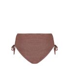 Bruin bikinibroekje met hoge taille en leeuwenkop