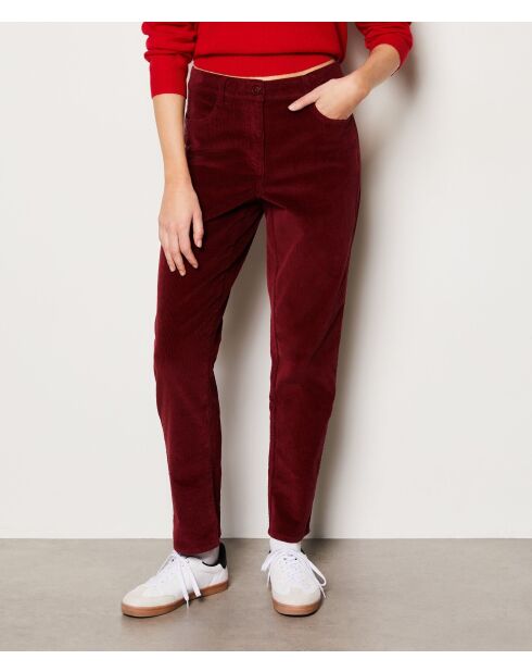 Enory bordeauxrode broek