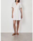 Vestido crudo bordado de verano