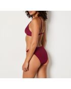 Braguita de bikini estándar Horsy Burgundy granate