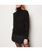 Zwarte gerolde trui van France