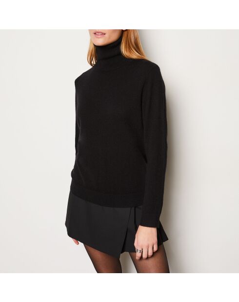 Zwarte gerolde trui van France