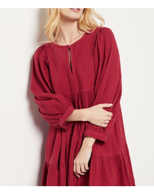 Bordeauxrode jurk van Aerys