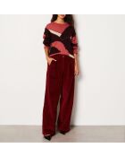 Pantaloni bordeaux Mahe