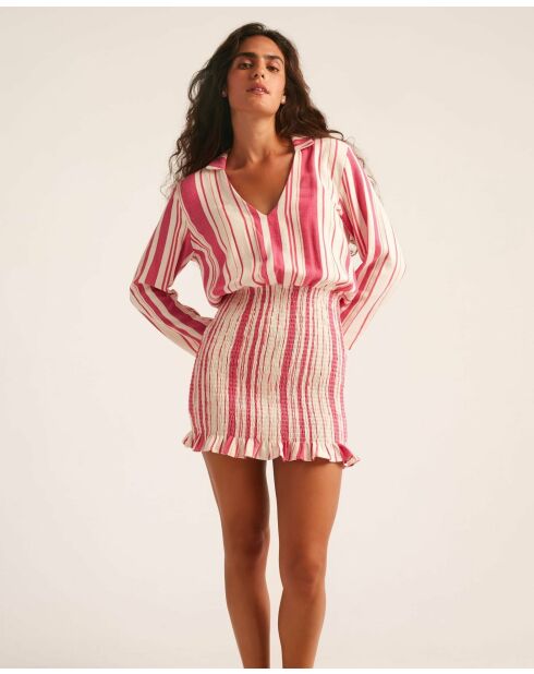 Rosafarbenes Ostuni-Kleid