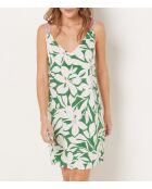 Nachtjapon van Vyns gedrukt op een groene achtergrond