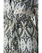 Negligé met nytro-print in wit