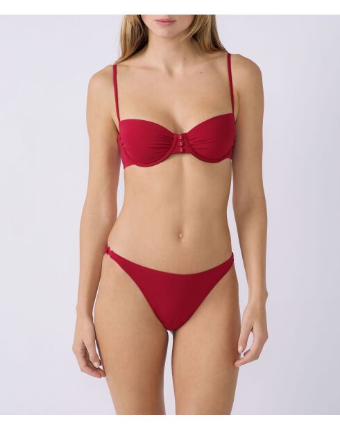 Slip bikini rosso Barette Fuego