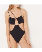 Maillot de bain 1 pièce sans armature sans coque Teva noir