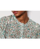 Blauwgroen overhemd met print Vaiana