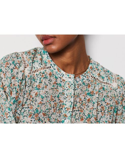 Blauwgroen overhemd met print Vaiana