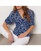 Sophie shirt met blauwe print