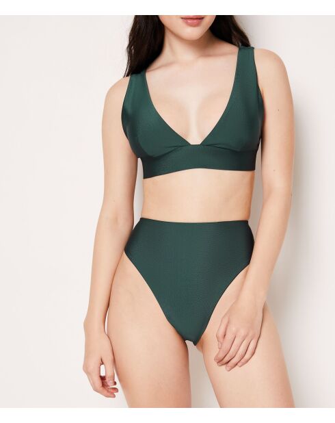 Caleta groene triangelbeha zonder beugel en zonder schelp