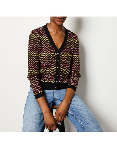 Schwarze Strickjacke Erabela