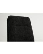 Set van 2 stoelen Valencia donkerzwartgrijs - 51x92x68 cm