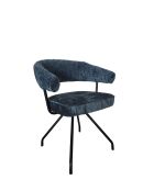Chaise Ibiza bleue - 58x48x45 cm