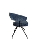Chaise Ibiza bleue - 58x48x45 cm