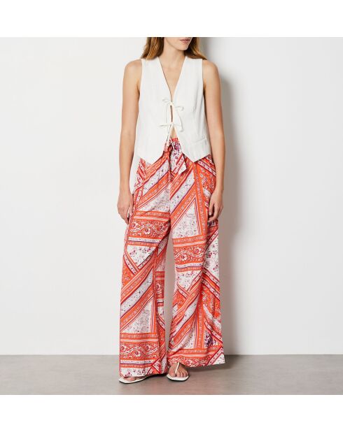 Gloria broek met veelkleurige print