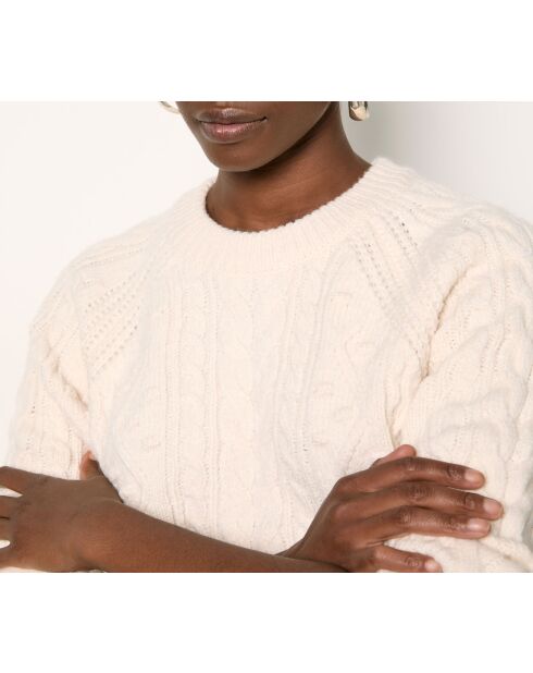 Pull Fita écru
