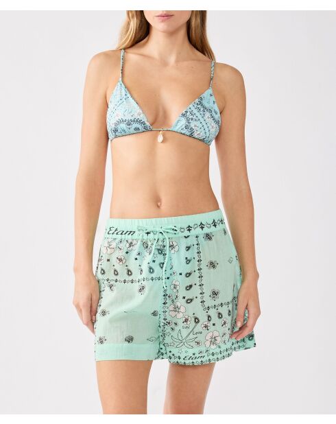 Arizonalove korte broek met groene achtergrondprint