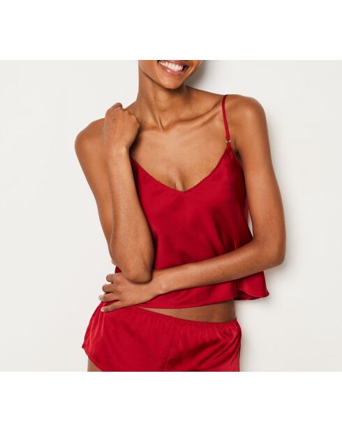 Set cadeau - Pyjama deux pièces Sissie rouge