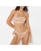 Blooming SPE BH mit unverdrahtetem Stirnband mit violettem Hintergrunddruck.