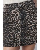 Una falda Donatien con estampado de fondo crudo