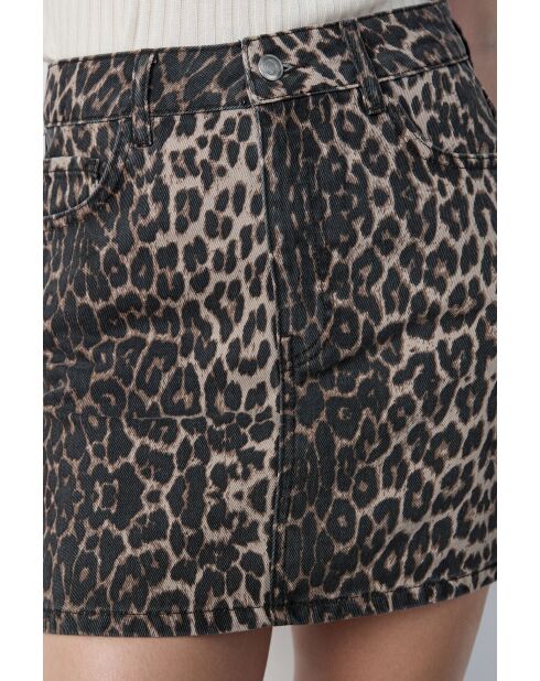 Jupe A Donatien imprimé fond écru