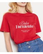 T-shirt Bacio rood
