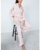 Roze rivierbroek met print