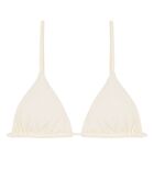 Ecrufarbenes Triangel-Bikinioberteil