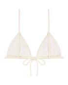 Ecrufarbenes Triangel-Bikinioberteil