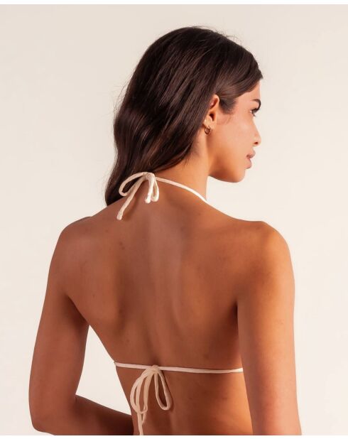 Haut de bikini Triangle écru