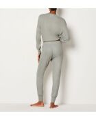 Lulaby kaki olijfkleurige broek