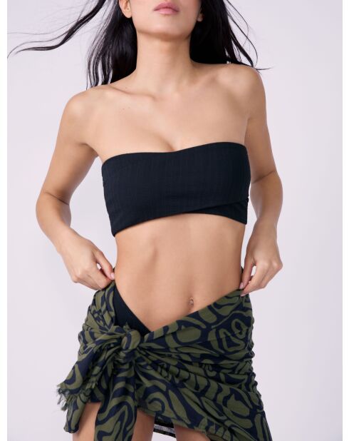 Schwarzer BH Zagara ohne Bügel, ohne Schale und ohne Stirnband