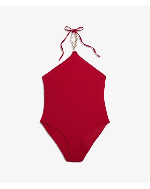 Baba Badeanzug, Burgunderrot, Granat, 1 Stück, ohne Rahmen, 2 ohne Schale