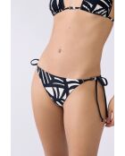 Bas de bikini Espelho imprimé noir blanc