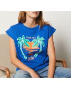 T-shirt Palmiro blu royal