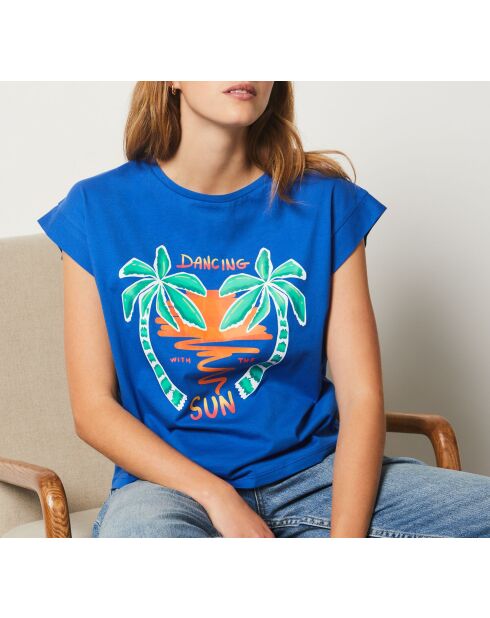 T-shirt Palmiro blu royal